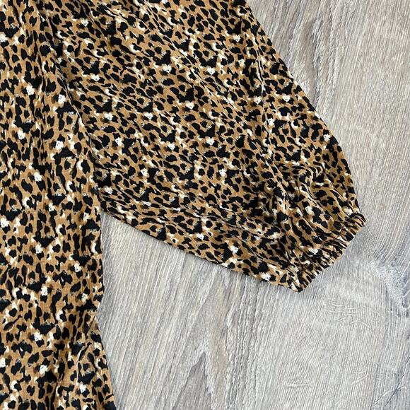 Ava & Viv Women's Plus Size Animal Print Long Sleeve Top - Size 1X - NWT - Picture 4 of 7